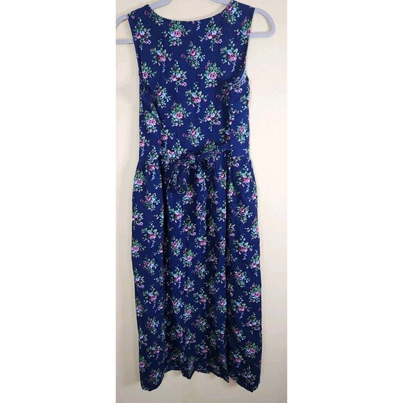 Vermont Country Store button up corduroy tank floral dress Prarie maxi MEDIUM - Picture 6 of 10